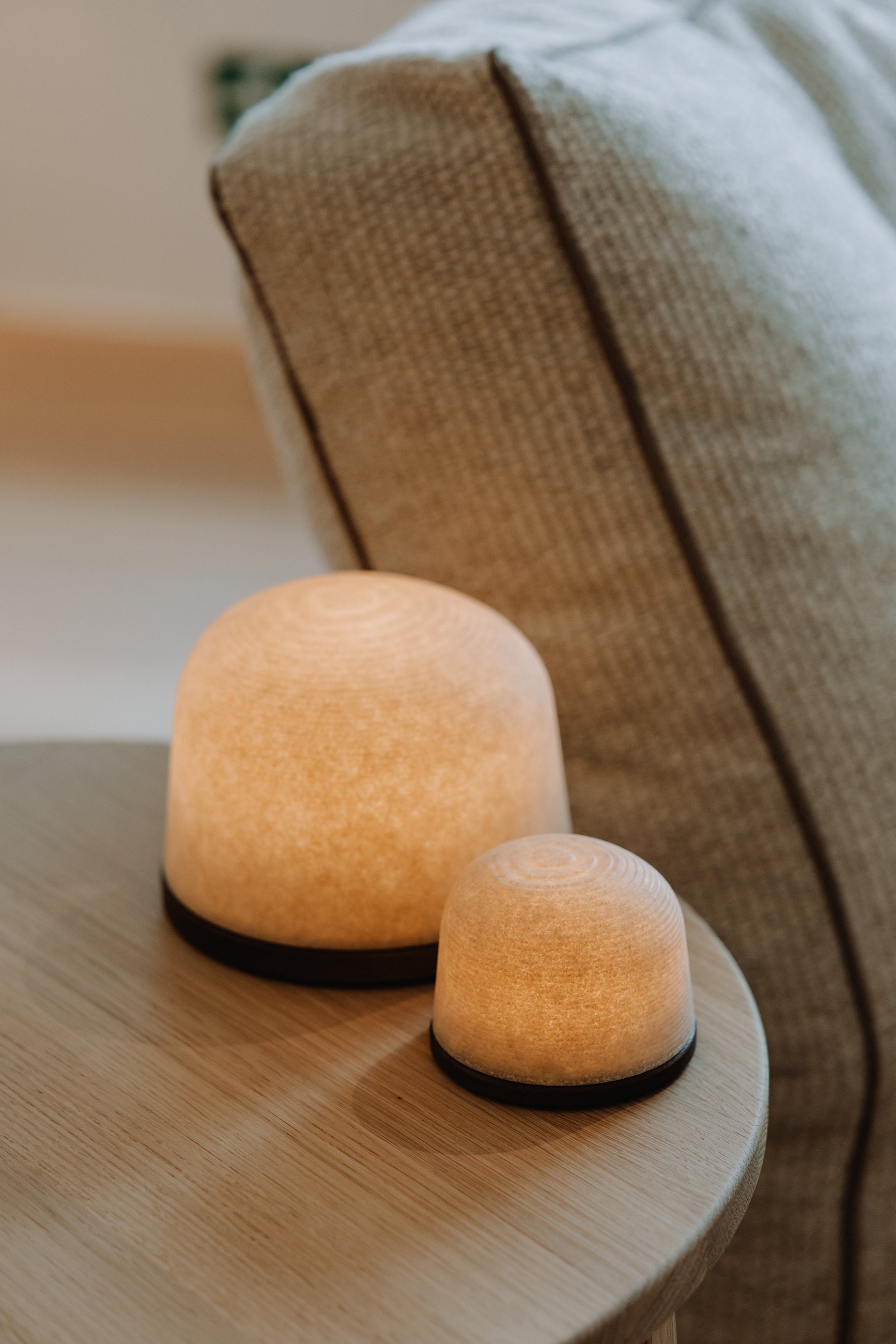 Fondant Large sfeerlamp 100% gerecycleerd op Thermo Es | H 12,6 cm x Ø 16,2 cm