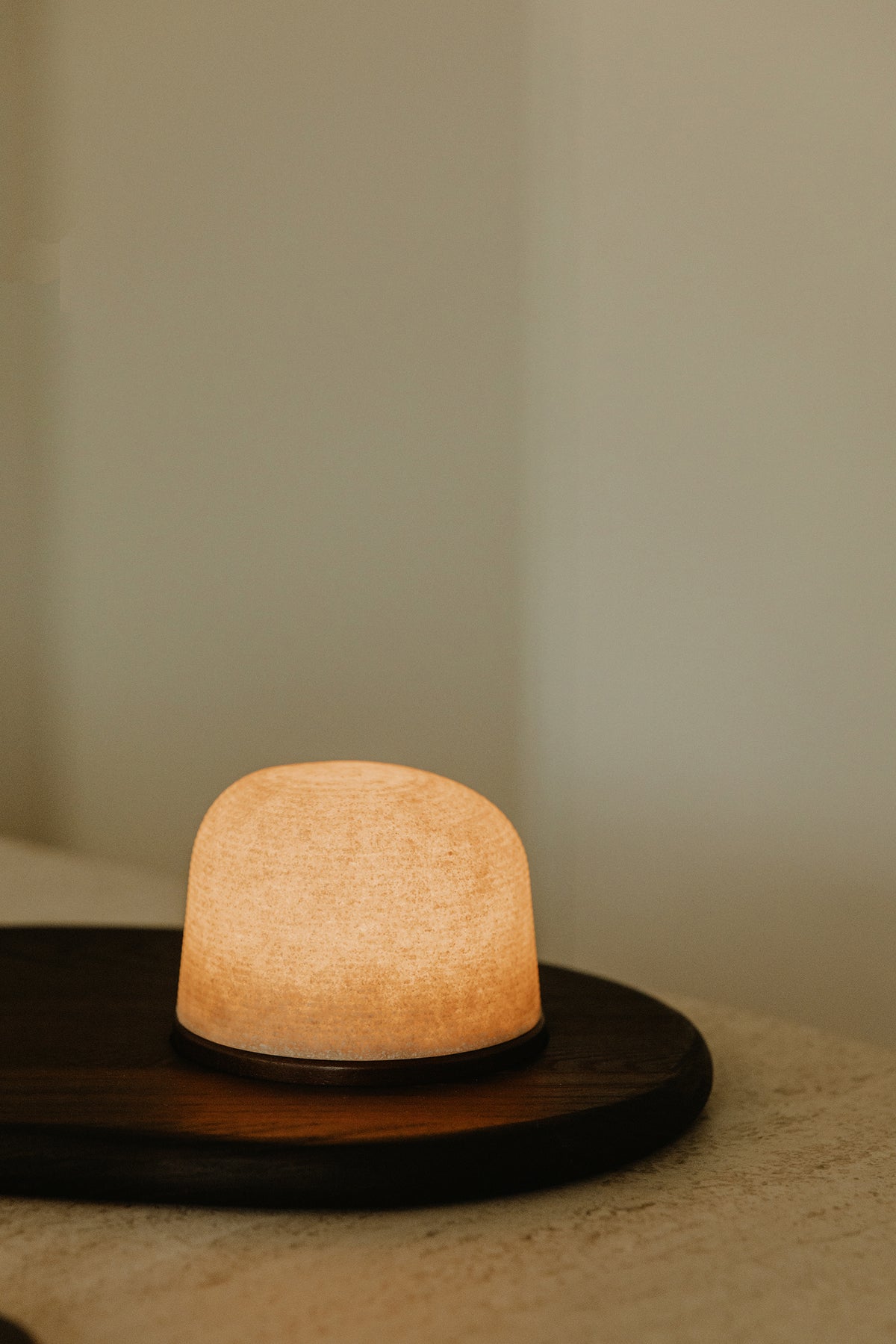 Fondant Small sfeerlamp 100% gerecycleerd op Thermo Es Set/3 | H 7,5 cm x Ø 9,6 cm