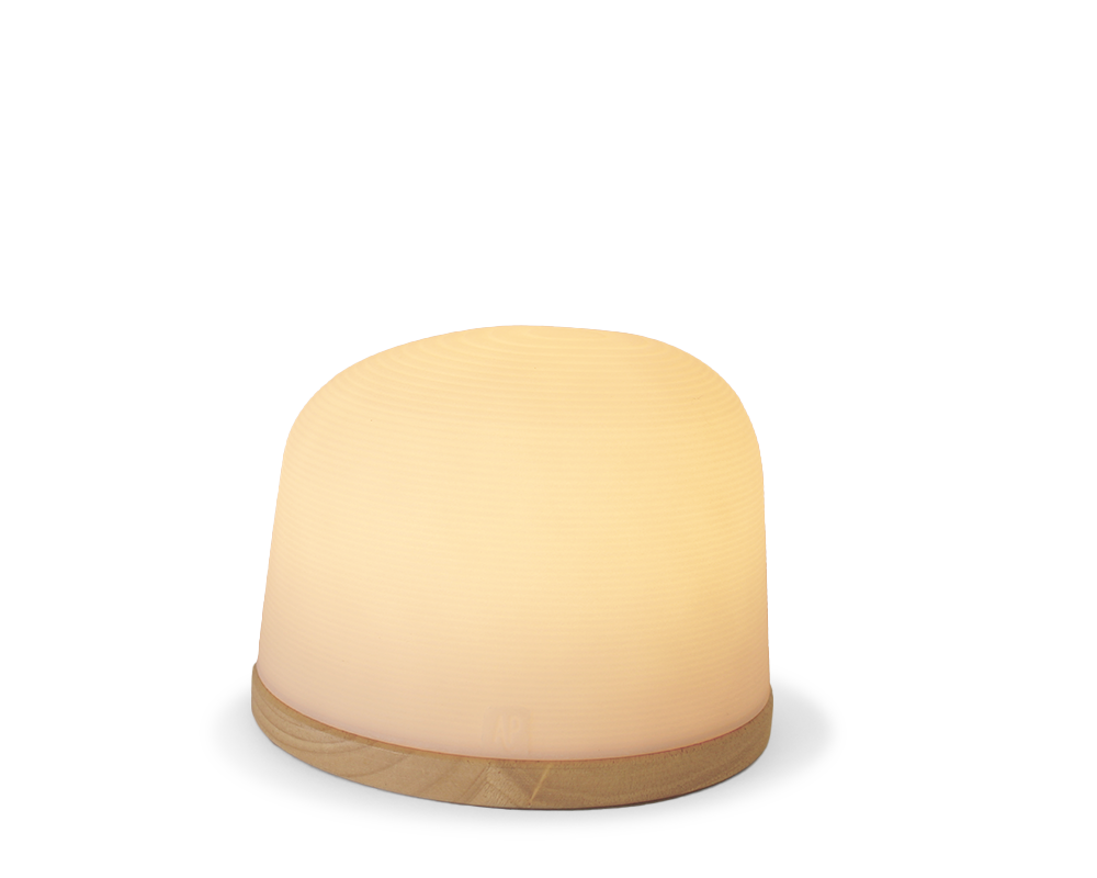 Fondant Large sfeerlamp gerecycleerd op Eik | H 12,6 cm x Ø 16,2 cm