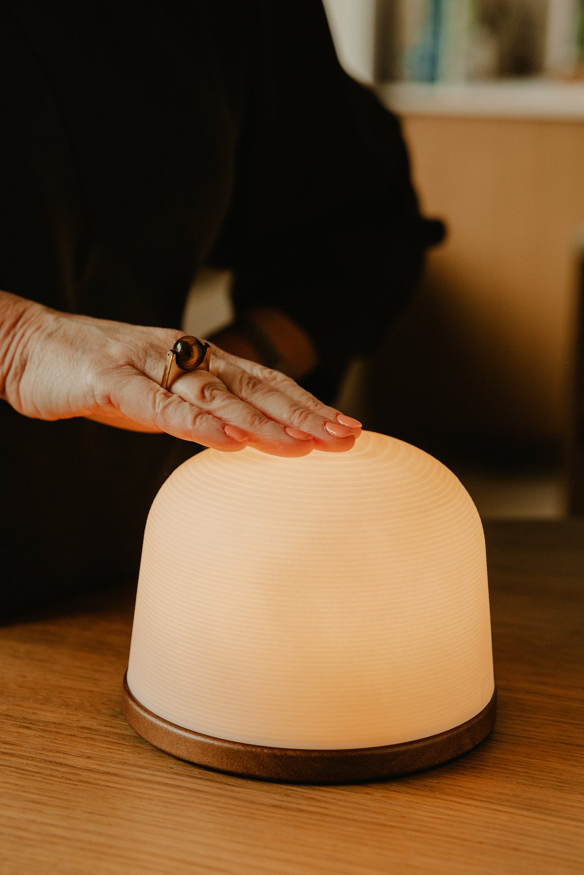 Fondant Large sfeerlamp gerecycleerd op Thermo Es | H 12,6 cm x Ø 16,2 cm