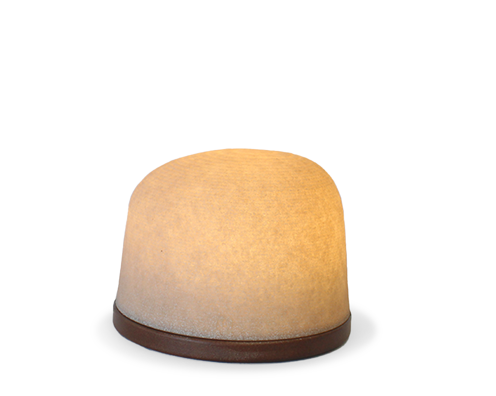 Fondant Large sfeerlamp 100% gerecycleerd op Thermo Es | H 12,6 cm x Ø 16,2 cm