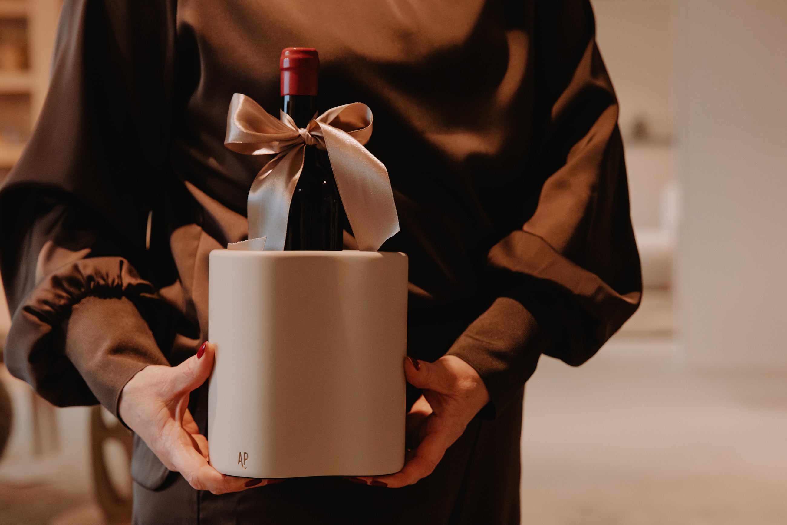 Fondant Wine cooler | MOCHA | H 18 x12,5 x 15  cm