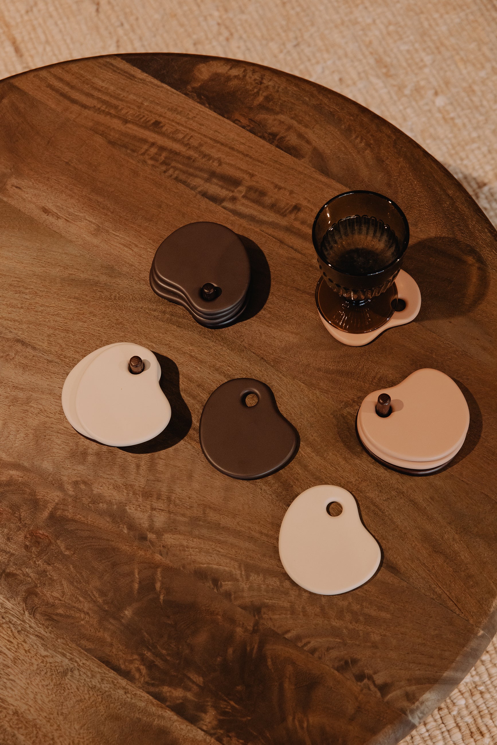 Fondant Coaster Set/4  | ZAND | H 5 x10 x 8,6 cm