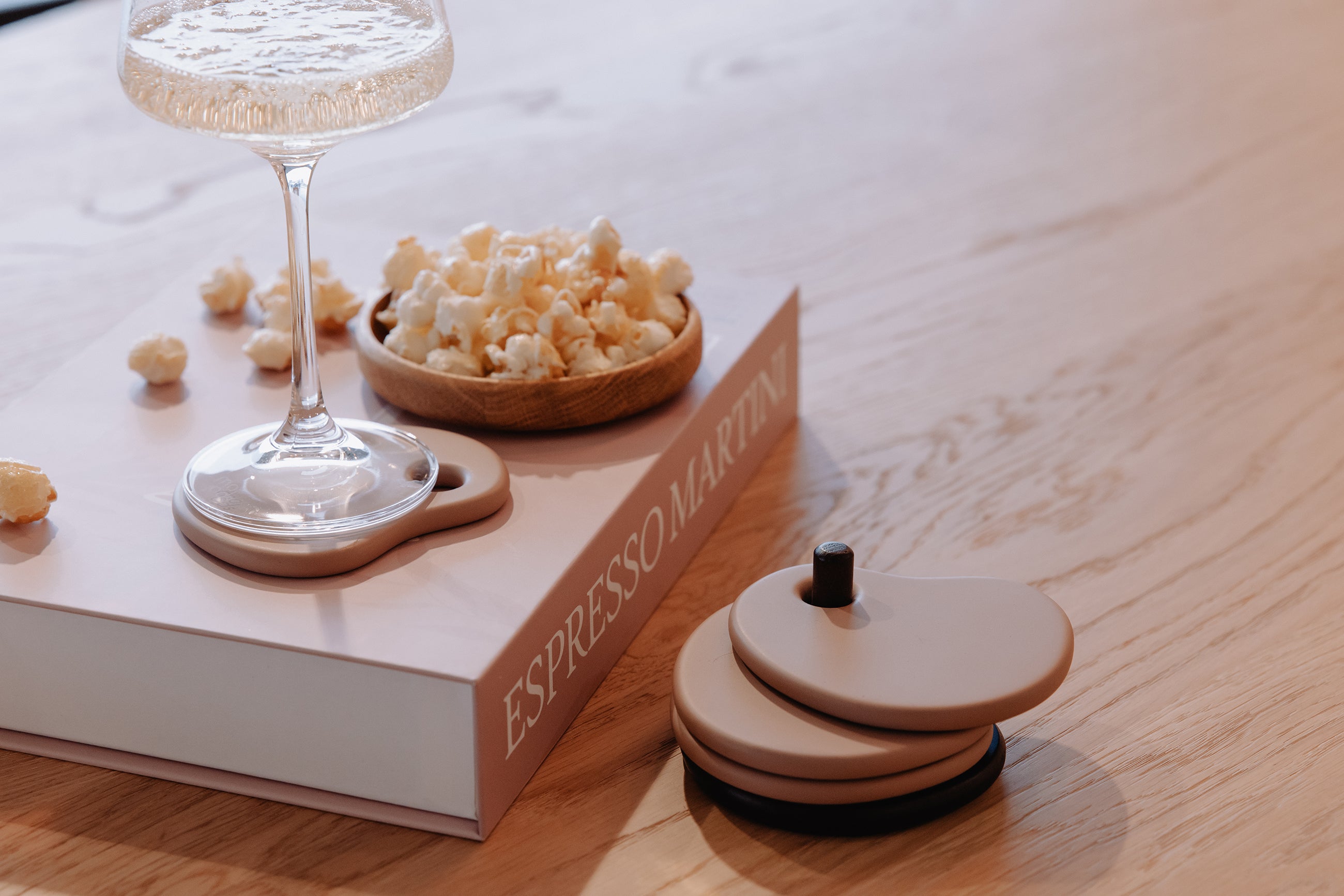 Fondant Coaster Set/4 | MOCHA | H 5 x10 x 8,6 cm