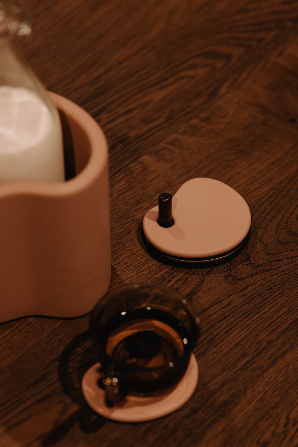 Fondant Coaster Set/4 | MOCHA | H 5 x10 x 8,6 cm