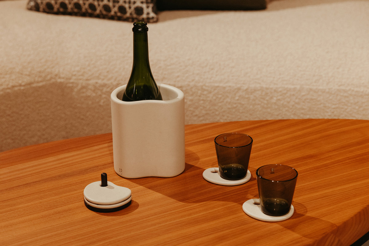 Fondant Wine cooler | ZAND | H 18 x12,5 x 15  cm