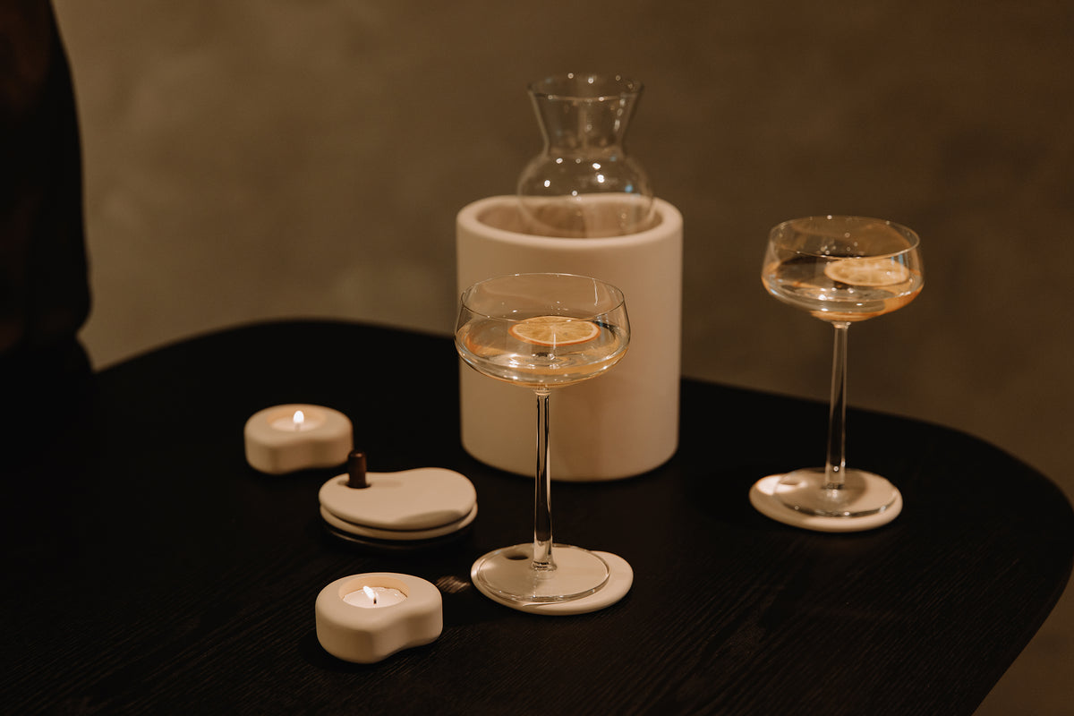 Fondant Coaster Set/4  | ZAND | H 5 x10 x 8,6 cm
