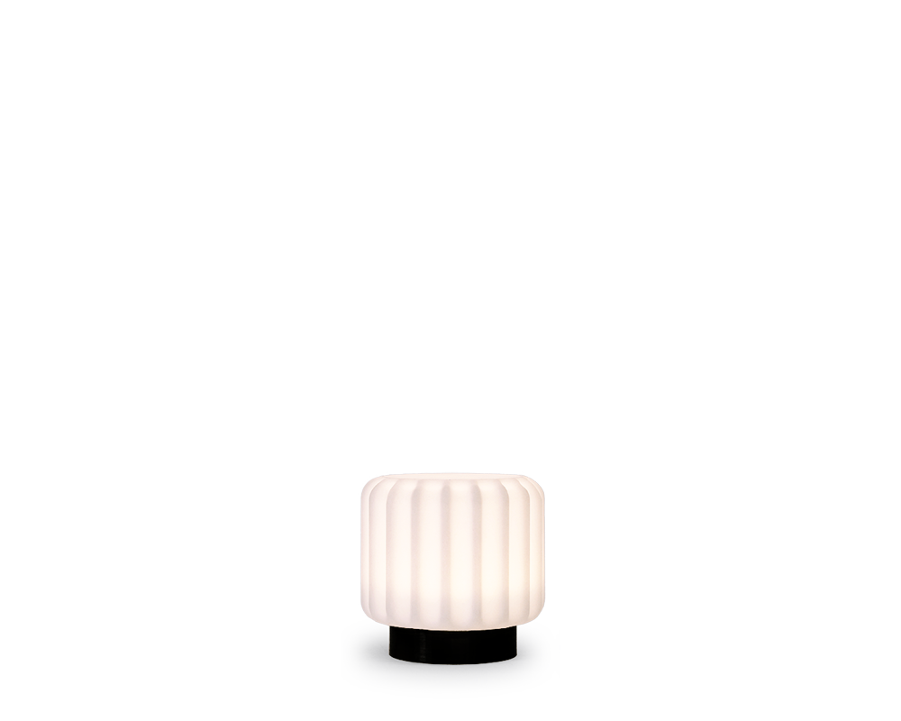Dentelles 9 licht USB recharge ZWARTE basis | 9 cm x Ø 9 cm