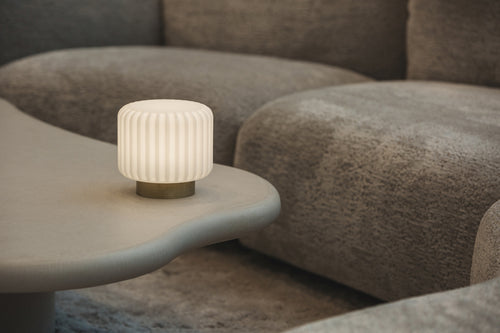 Dentelles 15-light USB rechargeable GOLD base | 15 cm x Ø 16 cm