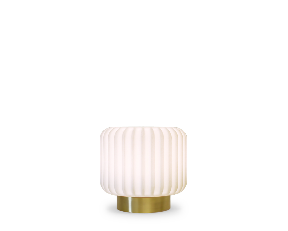 Dentelles 15 licht USB recharge GOUD basis | 15 cm x Ø 16 cm