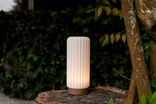 Dentelles 29 lumière USB rechargeable Socle en ARGILE | 29,5 cm x Ø 12 cm