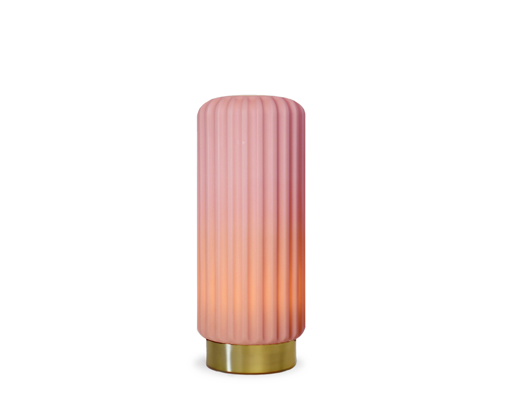 Dentelles 29 licht USB recharge FRAISE/GOUD | 29,5 cm x Ø 12 cm