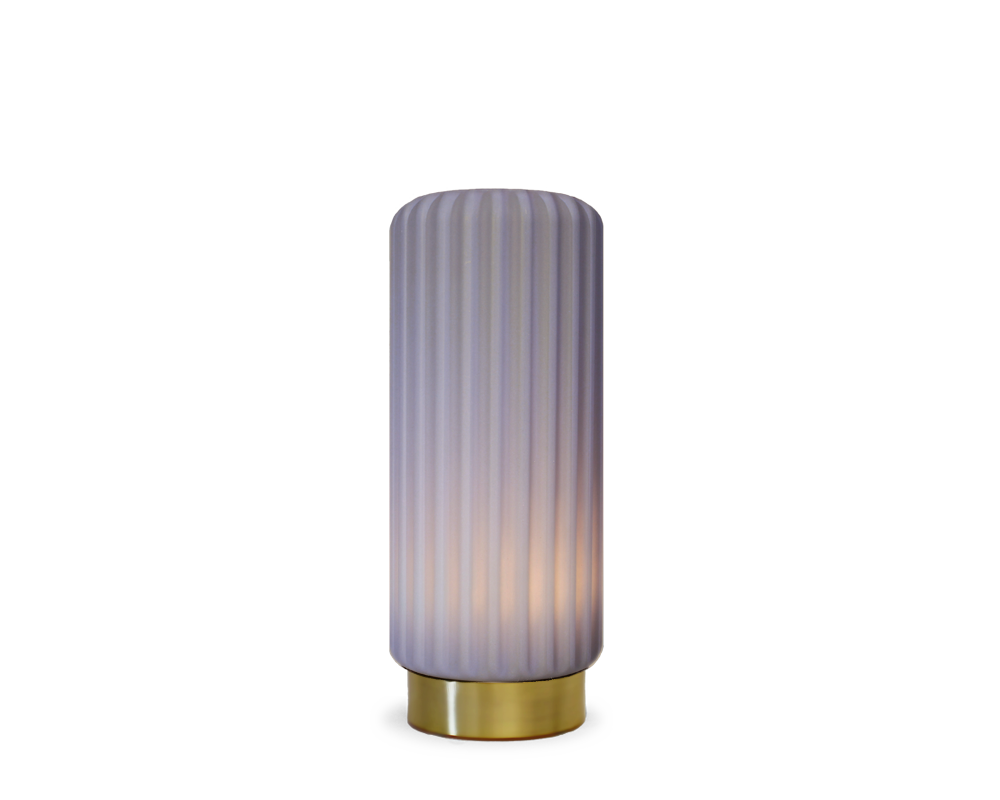 Dentelles 29 licht USB recharge BLUEBERRY/GOUD | 29,5 cm x Ø 12 cm