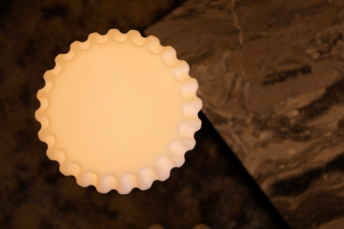 Dentelles Wide XL licht USB recharge GOUDEN basis | H29 cm x Ø 30,7 cm