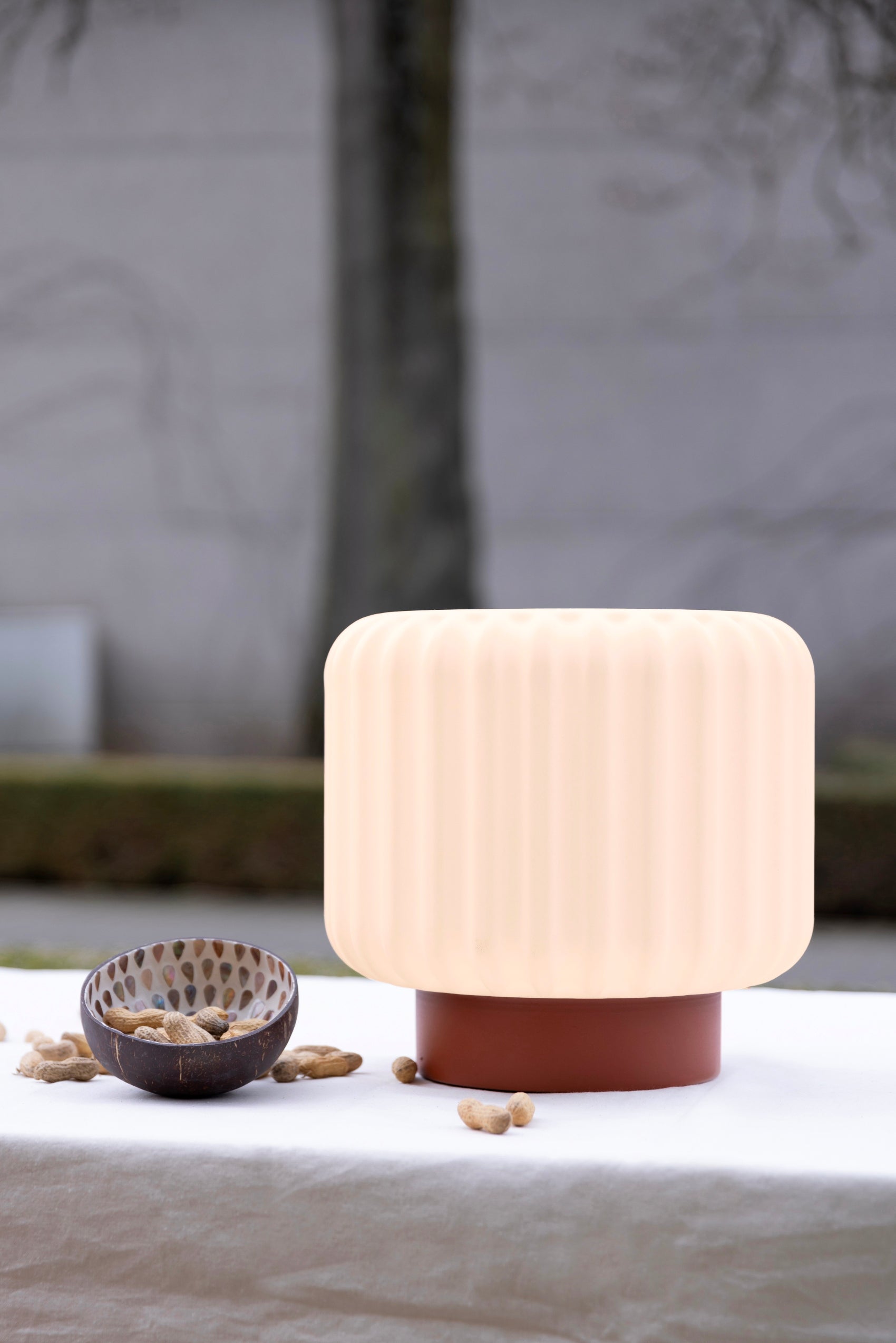 Dentelles Wide XL licht USB recharge TERRA basis | H29 cm x Ø 30,7 cm