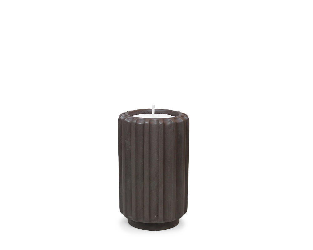 Dentelles T- LIGHT tall | Earth | 9,5 x dia 6 cm