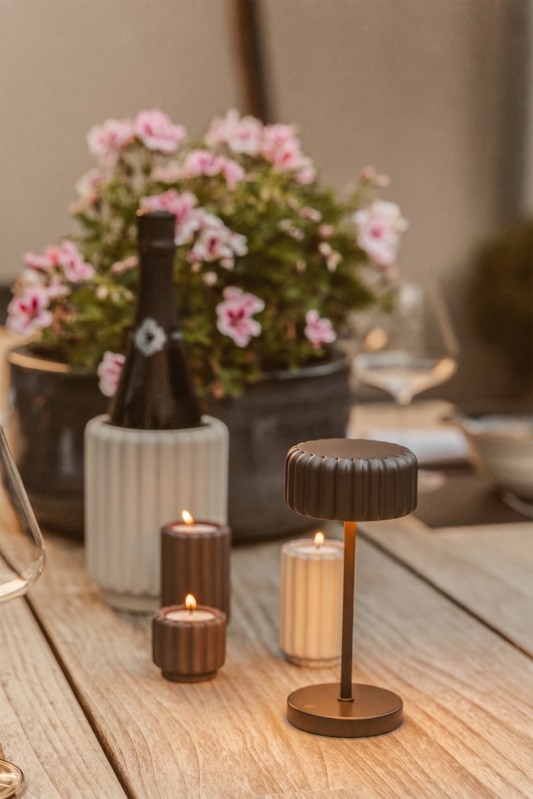 Dentelles T- LIGHT wide | Earth | 5 x dia 6 cm