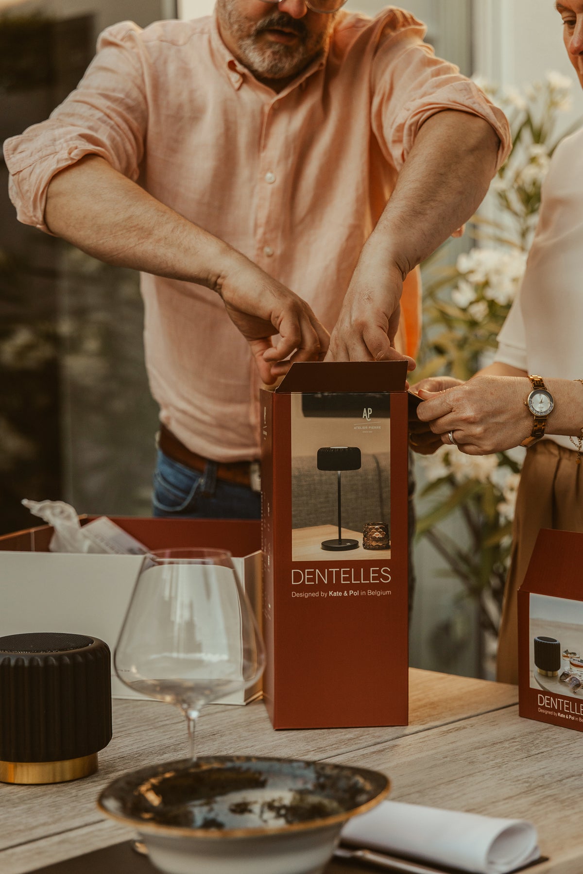 Chill Gift Box Dentelles Black - Music | 36,5 x 36 x  H 17 cm