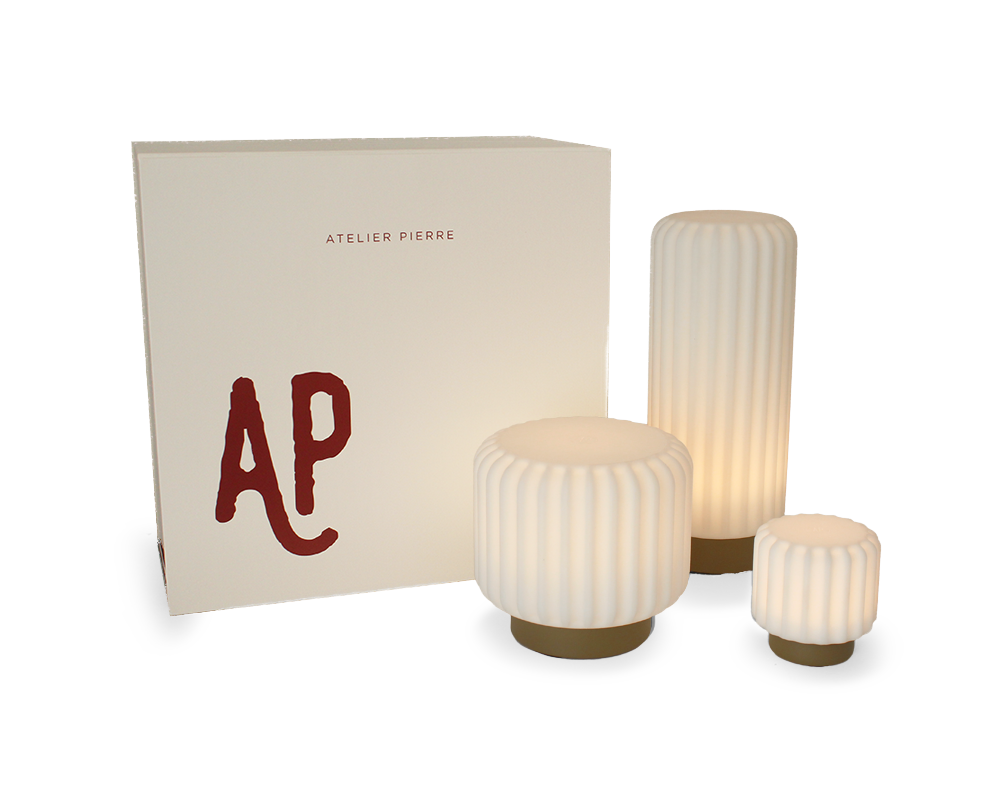 Atelier Pierre Luxe Gift Box Dentelles CLAY | 36,5 x 36 x  H 17 cm