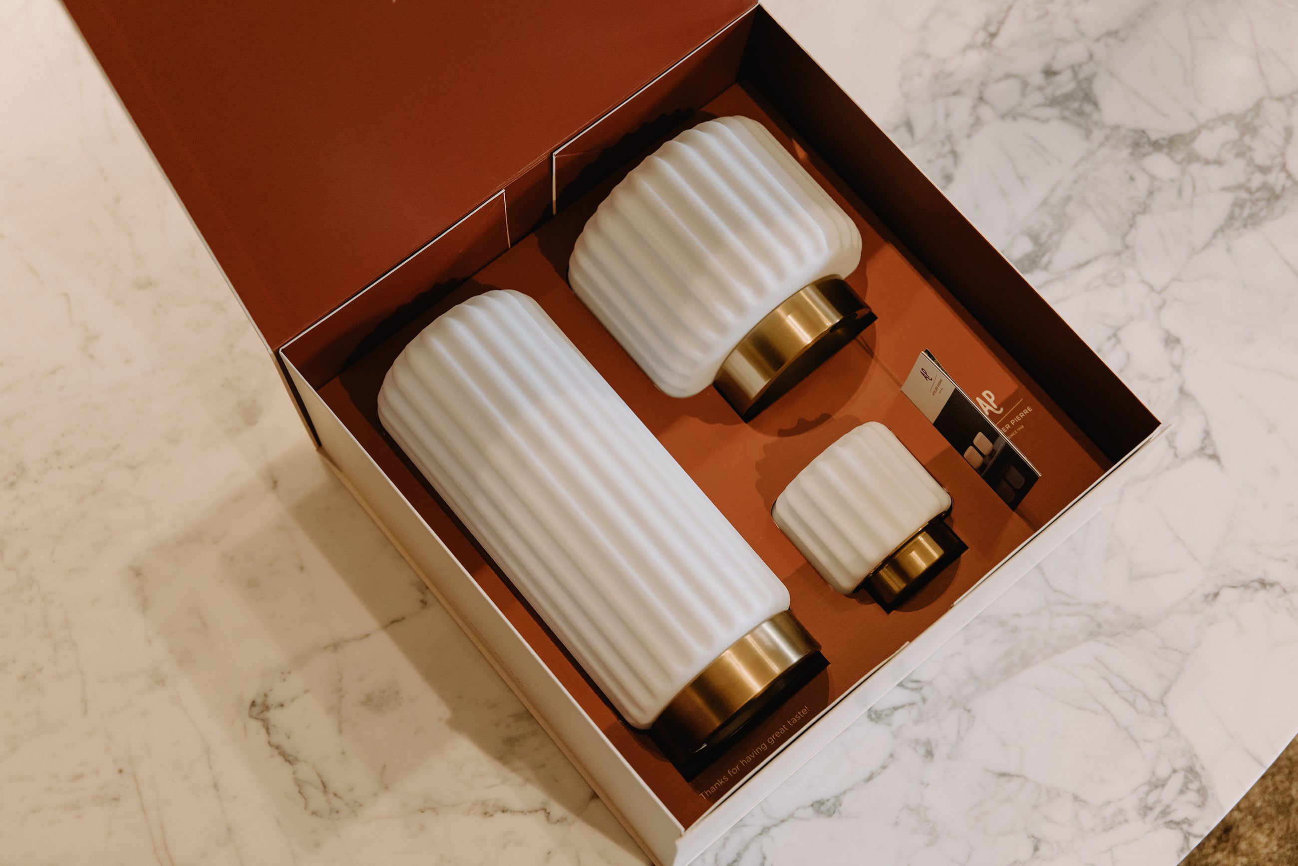 Luxe Gift Box Dentelles Multi Kelvin GOLD | 36,5 x 36 x  H 17 cm