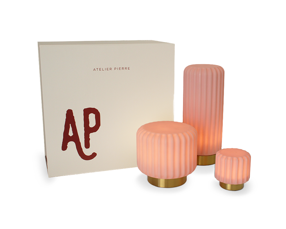 Atelier Pierre Luxe Gift Box Dentelles STRAWBERRY | 36,5 x 36 x  H 17 cm