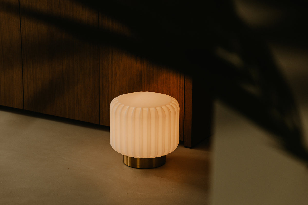 Dentelles Wide XL licht Multi Kelvin GOUDEN basis | H29 cm x Ø 30,7 cm