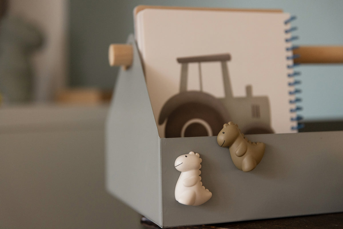Jéroom Dino MAGNEET 4 in blister | 2 ZAND 1 KLEI 1 SAGE | H4  Ø3,6 cm