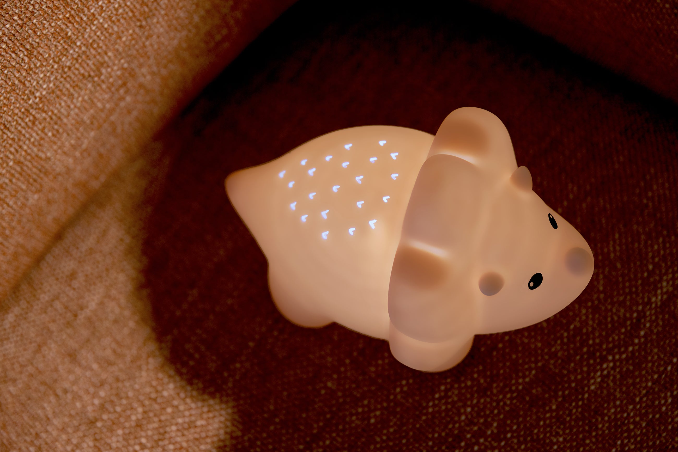 Juliette Dino FUZZY ROZE LED PROJECTOR, USB recharge | H13,6 x 21 x 14,8 cm