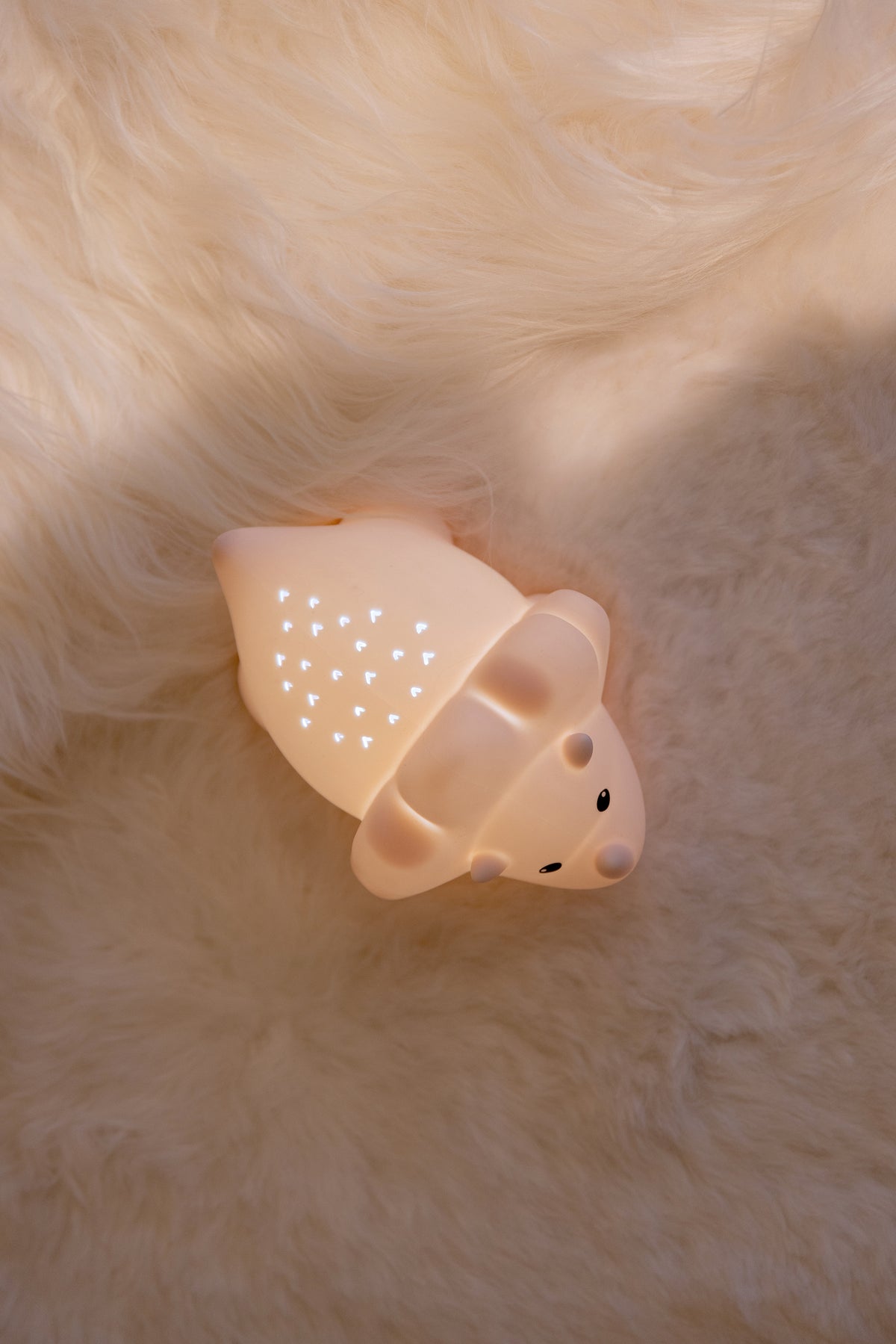 Juliette Dino FUZZY ROZE LED PROJECTOR, USB recharge | H13,6 x 21 x 14,8 cm