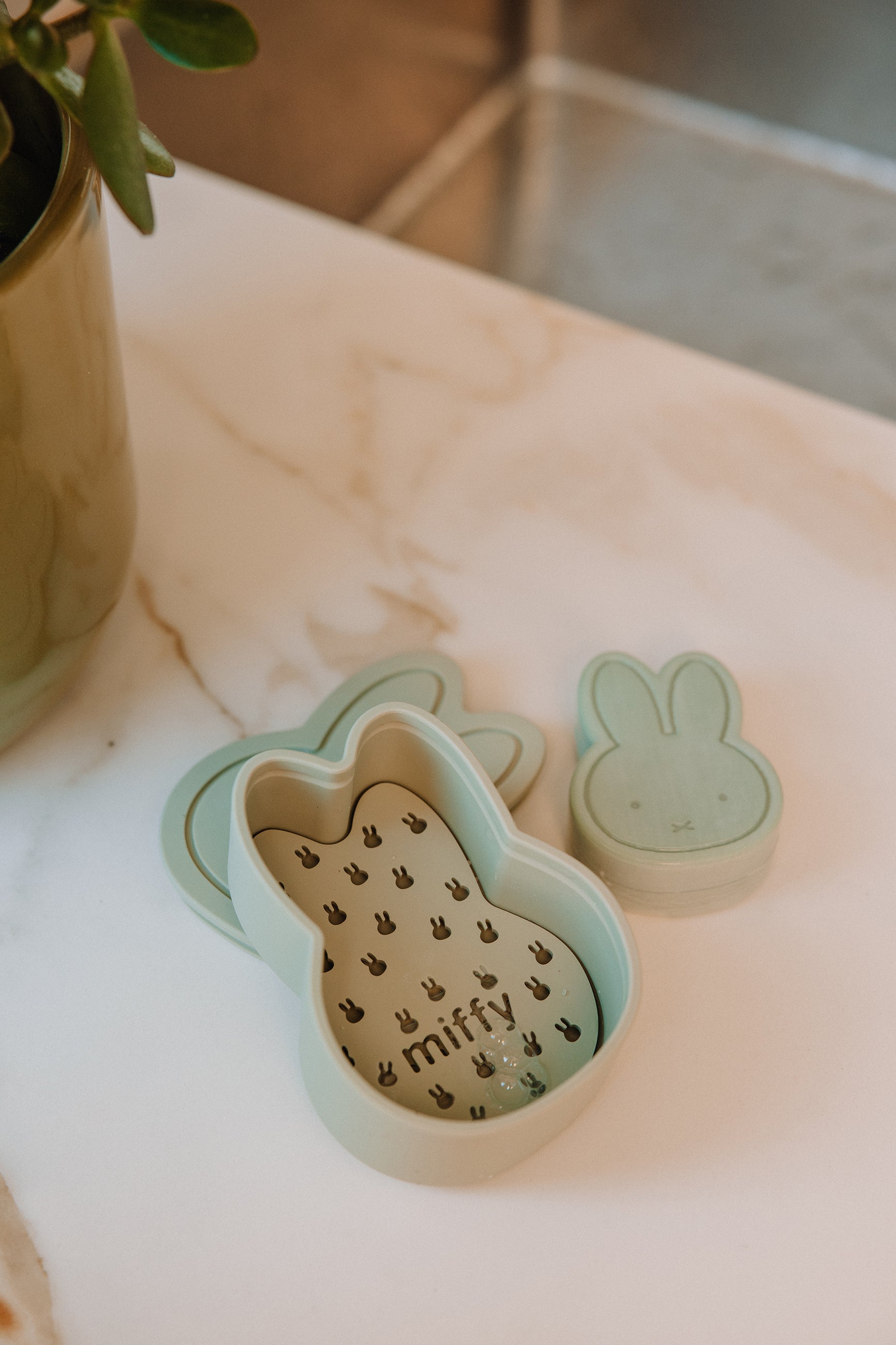 nijntje EUCALYPTUS Silicone Zeepdoosje | H10 x 5 x 7,5 cm