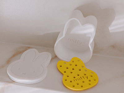 nijntje WIT-GEEL Silicone Zeepdoosje | H10 x 5 x 7,5 cm