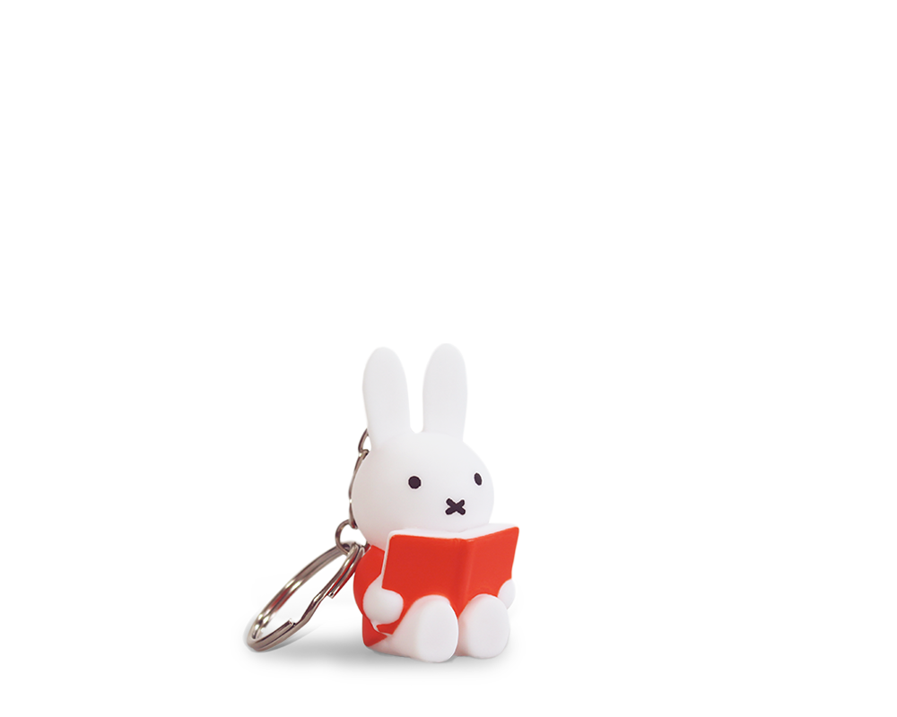 nijntje leest ROOD Sleutelhanger | H6  Ø 3.3 CM