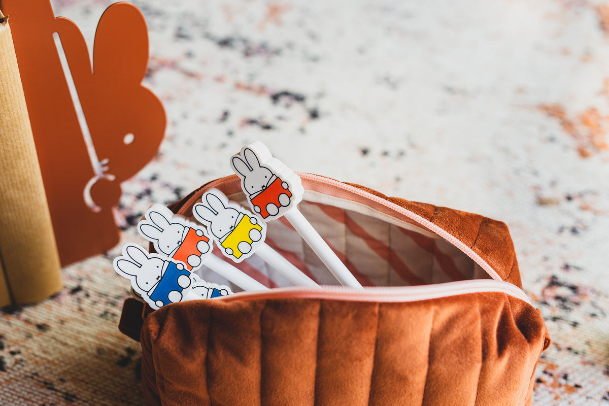 miffy reads MIX Pencil set 3 | 1 RED 1 BLUE 1 YELLOW | H21.5 Ø2.5 CM