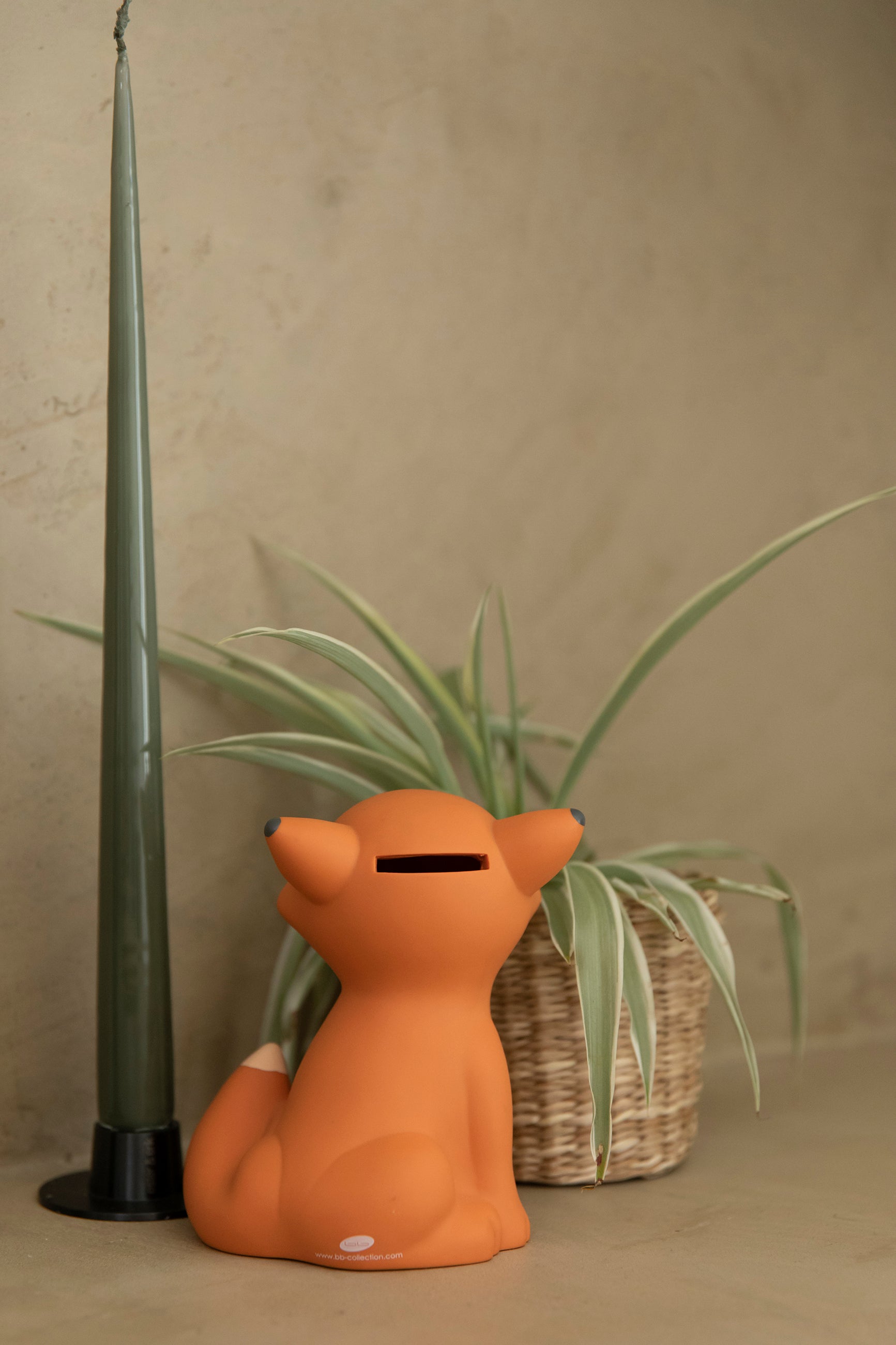 CESAR FOX ORANJE SPAARPOT MEDIUM | H 14 x Ø 10,5 cm