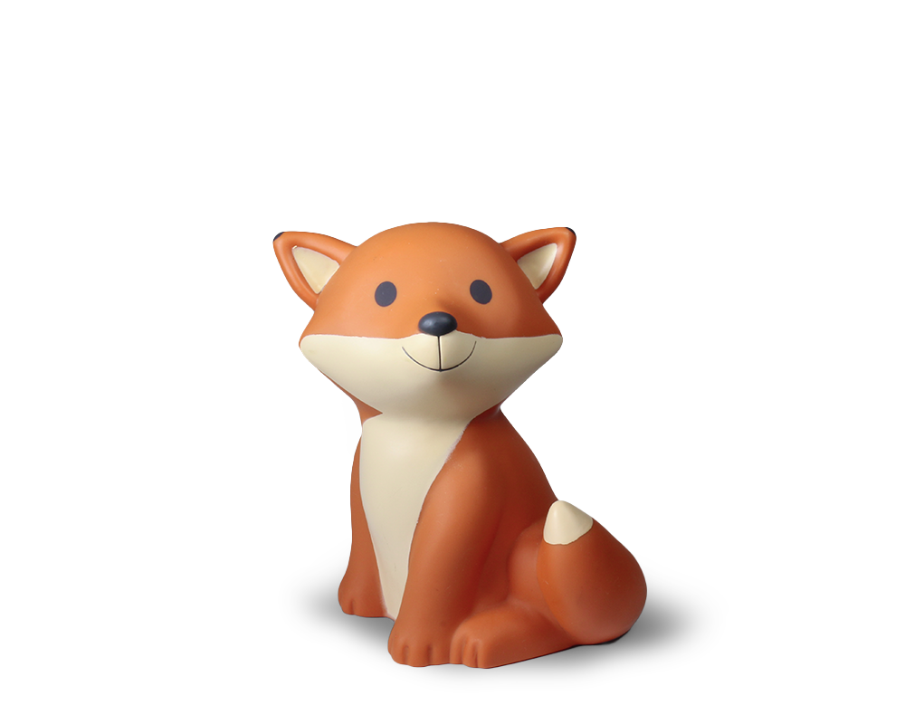 CESAR FOX ORANJE SPAARPOT MEDIUM | H 14 x Ø 10,5 cm