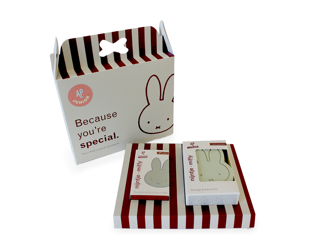 nijntje EUCALYPTUS Coffret cadeau | savon + boîte à savon