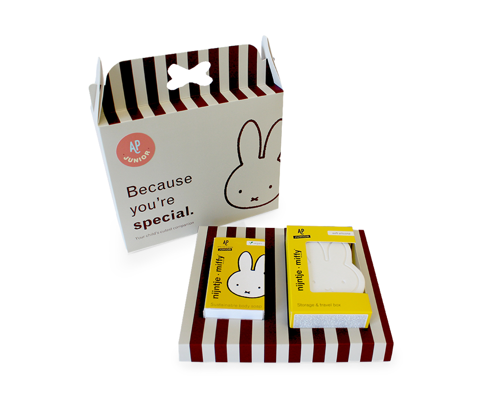 nijntje WIT-GEEL Geschenkdoos | zeepje + zeepdoosje