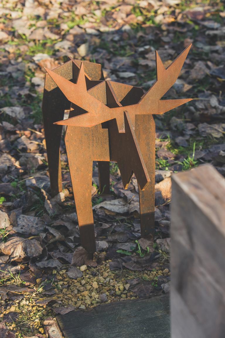 noRdic outdoor moose corten steel weathering steel