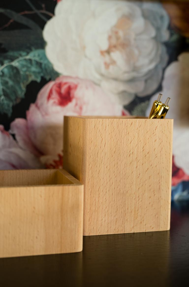 WO+RK BOX II with lid cardholder cork 